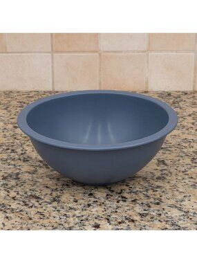 Blue Melamine Mixing Bowl Made In USA Durable & Lightweight Cooking Baking